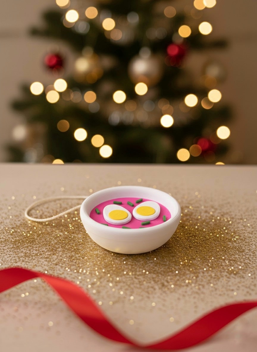 Eglutės žaisliukas - šaltibarščiai - Image 2