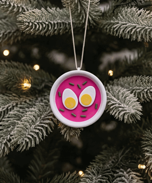 Eglutės žaisliukas - šaltibarščiai