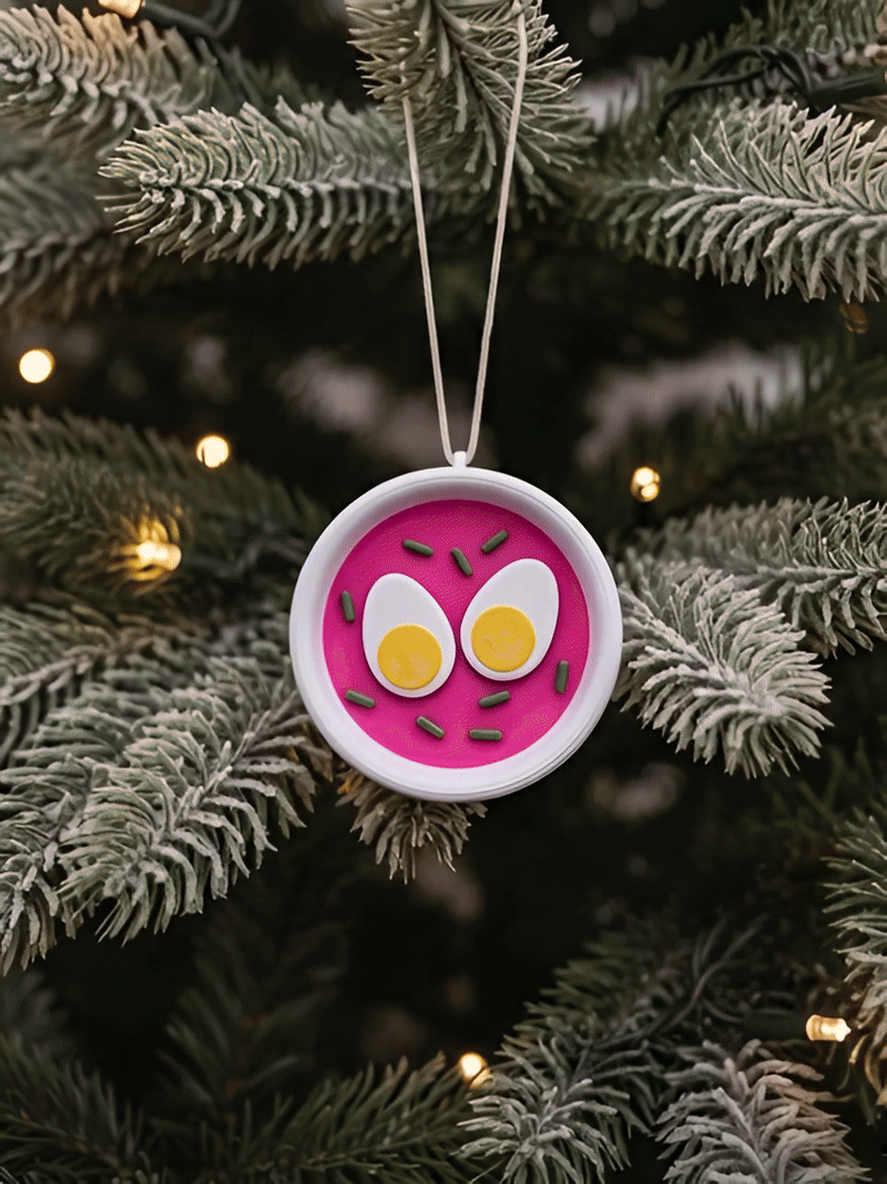 Eglutės žaisliukas - šaltibarščiai